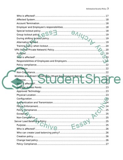 Information Security Policy for Amazon Inc