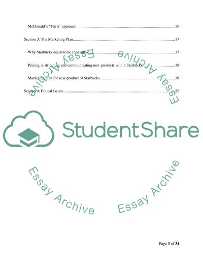 Marketing planning: Starbucks case