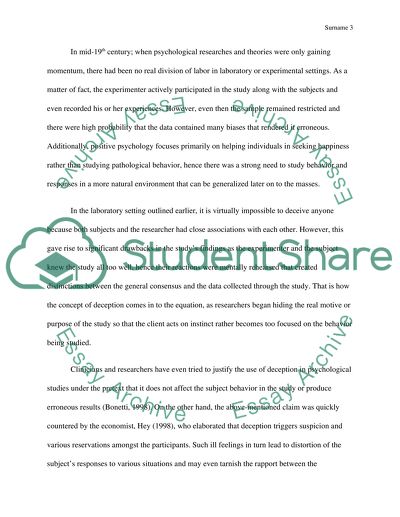 Ethical Problems in the Field of Positive Psychology