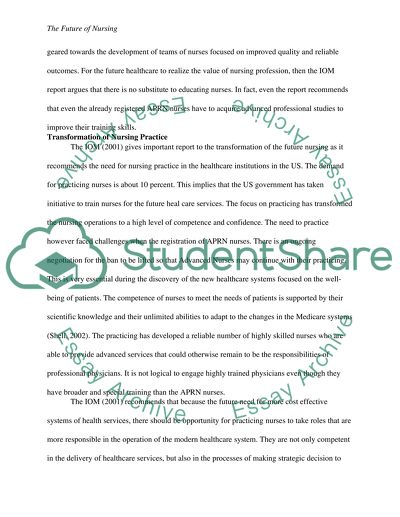 The Future of Nursing