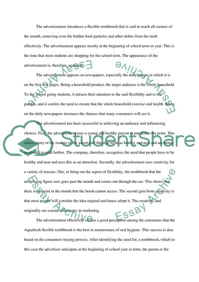 Aquafresh Toothbrush Advertisement