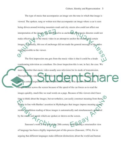 Culture, Identity, and Representation