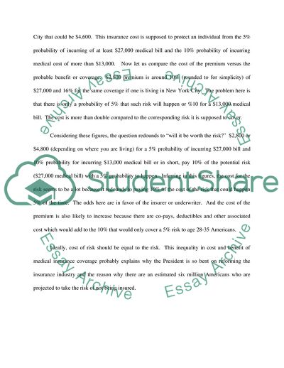 Weighing the Risks of Going without Health Insurance