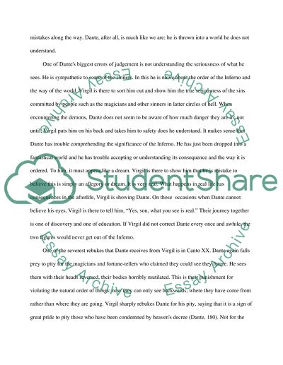 Humanity in Dante and Virgil