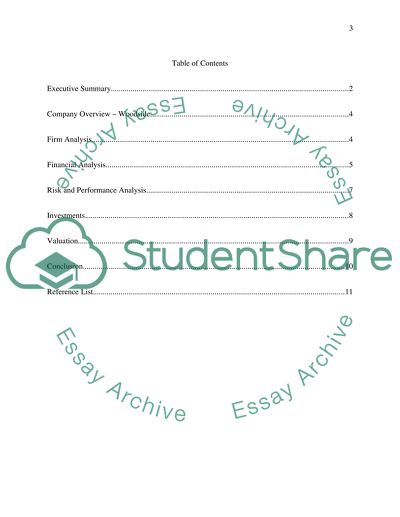 Analysis of a Firm (Business Report)