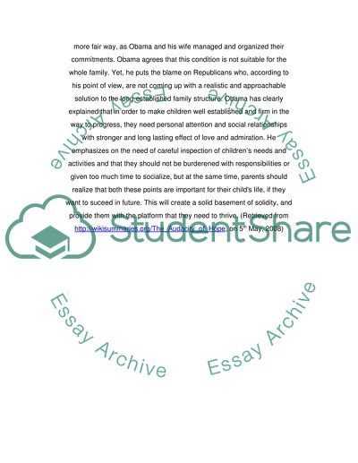 Family in Audacity of Hope