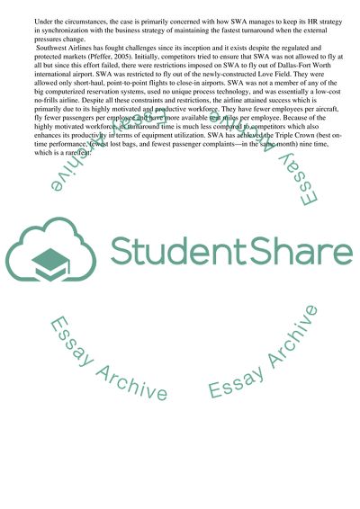 Southwest Airlines Strategy