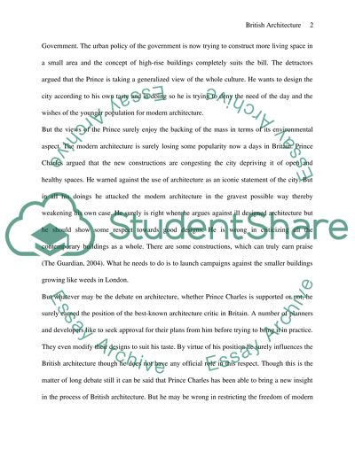 What influence has prince charles had on the design of british architecture