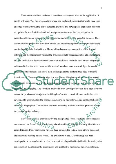 3D Computer Graphics in Contemporary Media