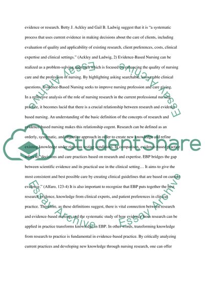 Evidence Based Nursing / Spiritual Healing