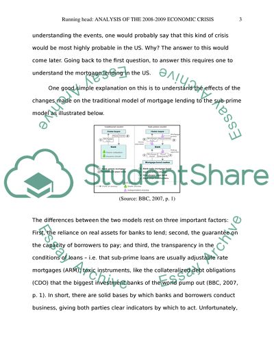 Economic Crisis in the United States
