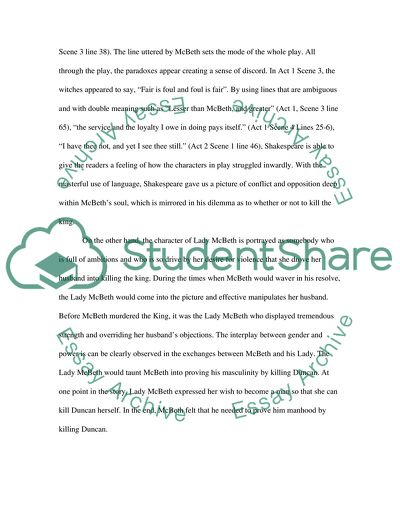 Understanding the plot and the main characters in Shakespeares Tragedy of McBeth