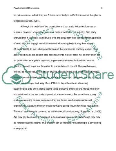 Impact of Prostitution and Sex Trade On Males and Females