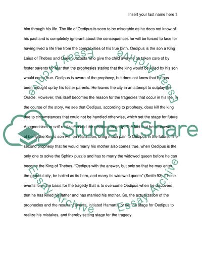 Oedipus:the search for identity. Is he a hero or a fool