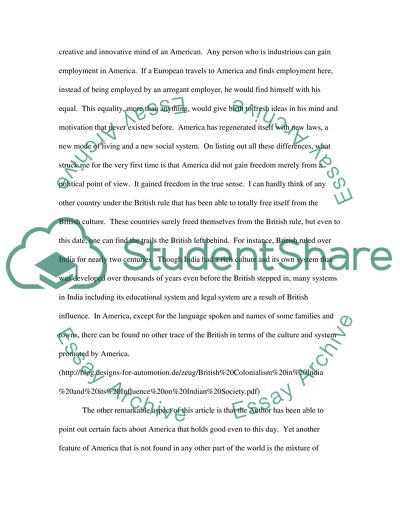 Reaction Paper on What Is an American