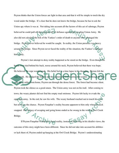 An Occurrence at Owl Creek Bridge