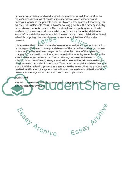 Changing Water Cycle