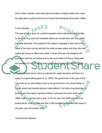 The Trade of Human Organs - Pros and Cons