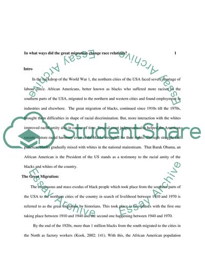In What Ways Did the Great Migration from the South Change Race Relations in America