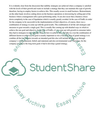 Long-term Objectives of FedEx