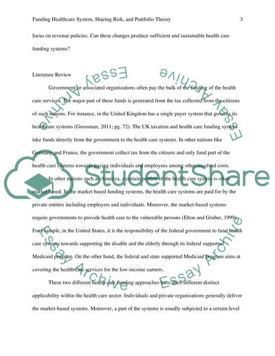 Funding Healthcare System