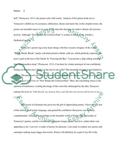 Alfred, Lord Tennyson: Boundless Beauty