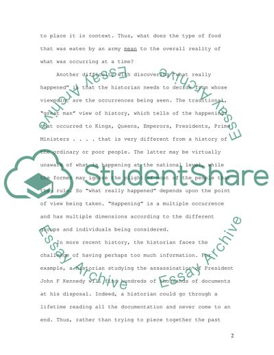 What is History exercise