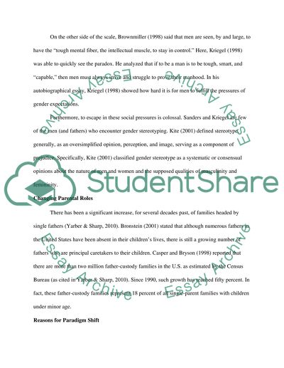 Single Fathers Raising Children: Issues and Concerns