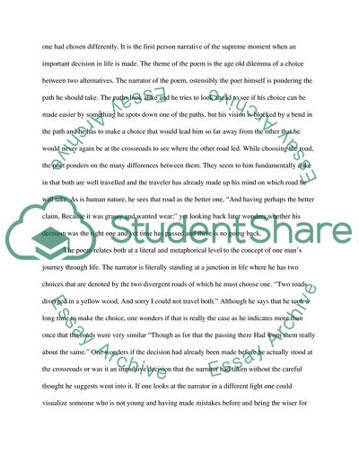 The Road Not Taken By Robert Frost