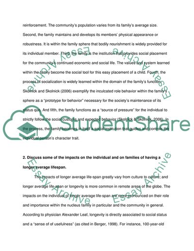 On Families: Myths, Life-Span, Models, and Skolnick