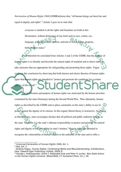 The Purpose of Human Rights