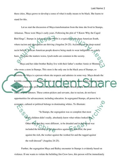 Angelous I Know Why The Caged Bird Sing Sings - Setting as the Portrayal of Self-Realization