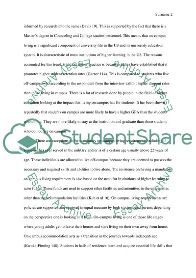 On-Campus Living Requirements