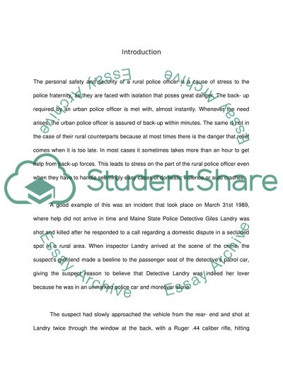 The Dangers That Police Officers Face in Rural Areas