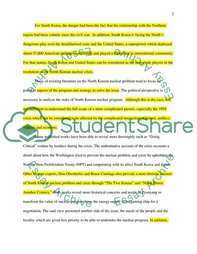 The First North Korean Nuclear Crisis during 1993-4