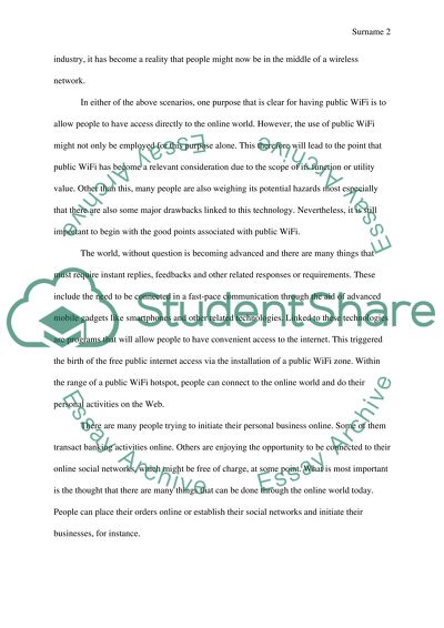 Risks and Benefits Associated with Public WiFi