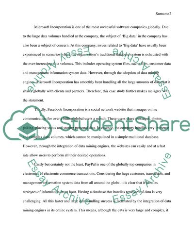 Data Mining and Big Data