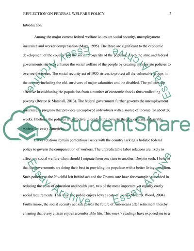 Current Issues and Programs in Social Welfare