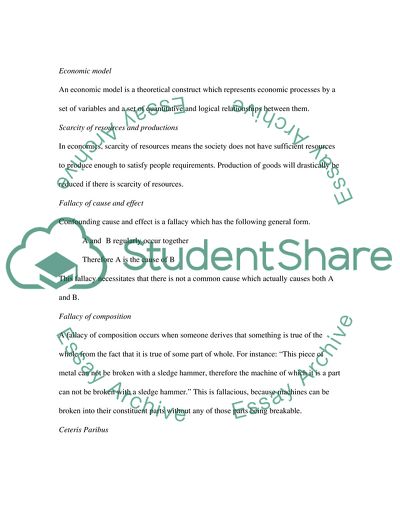 Basic Concepts in Economics