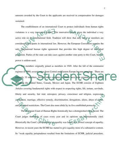 Substantive Equality in the Human Rights Acts