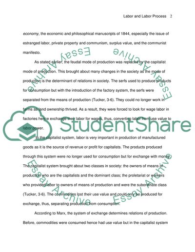 Labor and Labor Process