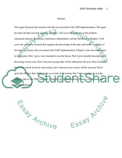 Security Risks Associated With VoIP Implementation