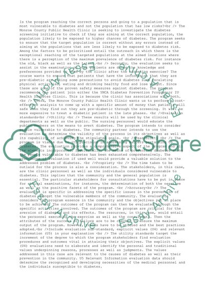 Program Evaluation for Public Health Programs