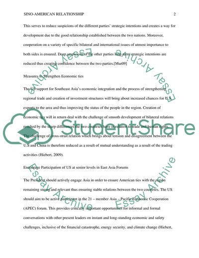 Sino-American relationship