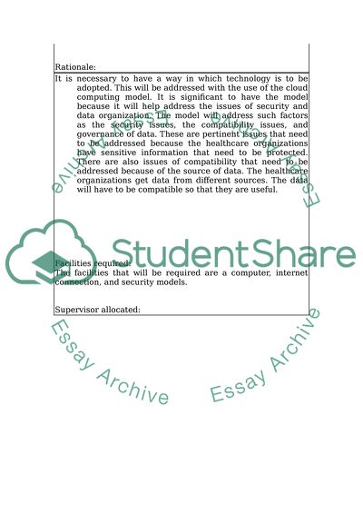 Computing project research and implementation