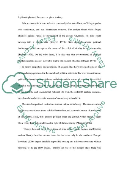 What Are the Most Important Factors in Explaining the Rise of the Modern State