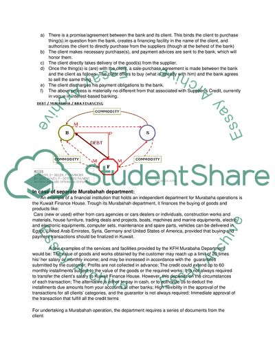 Murabahah - the Accounting Measurement in Islamic Banks