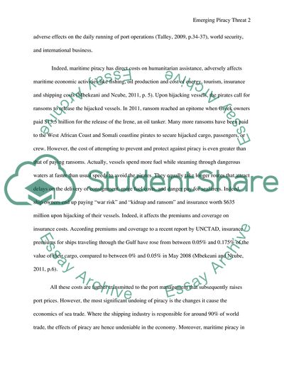 Emerging Piracy Threat off the West African Coast and Somali Piracy