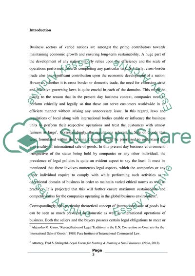 Comparative International Sales Law