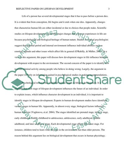 Stages of development